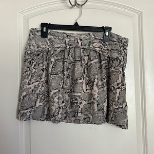 Armani Exchange python print mini skirt